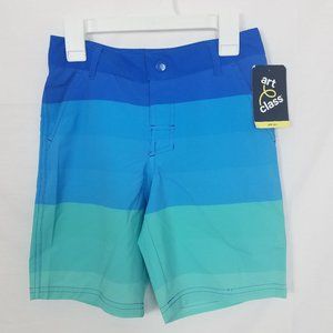 NWT! Art Class Boy's Blue Ombre Hybrid Swim Trunks